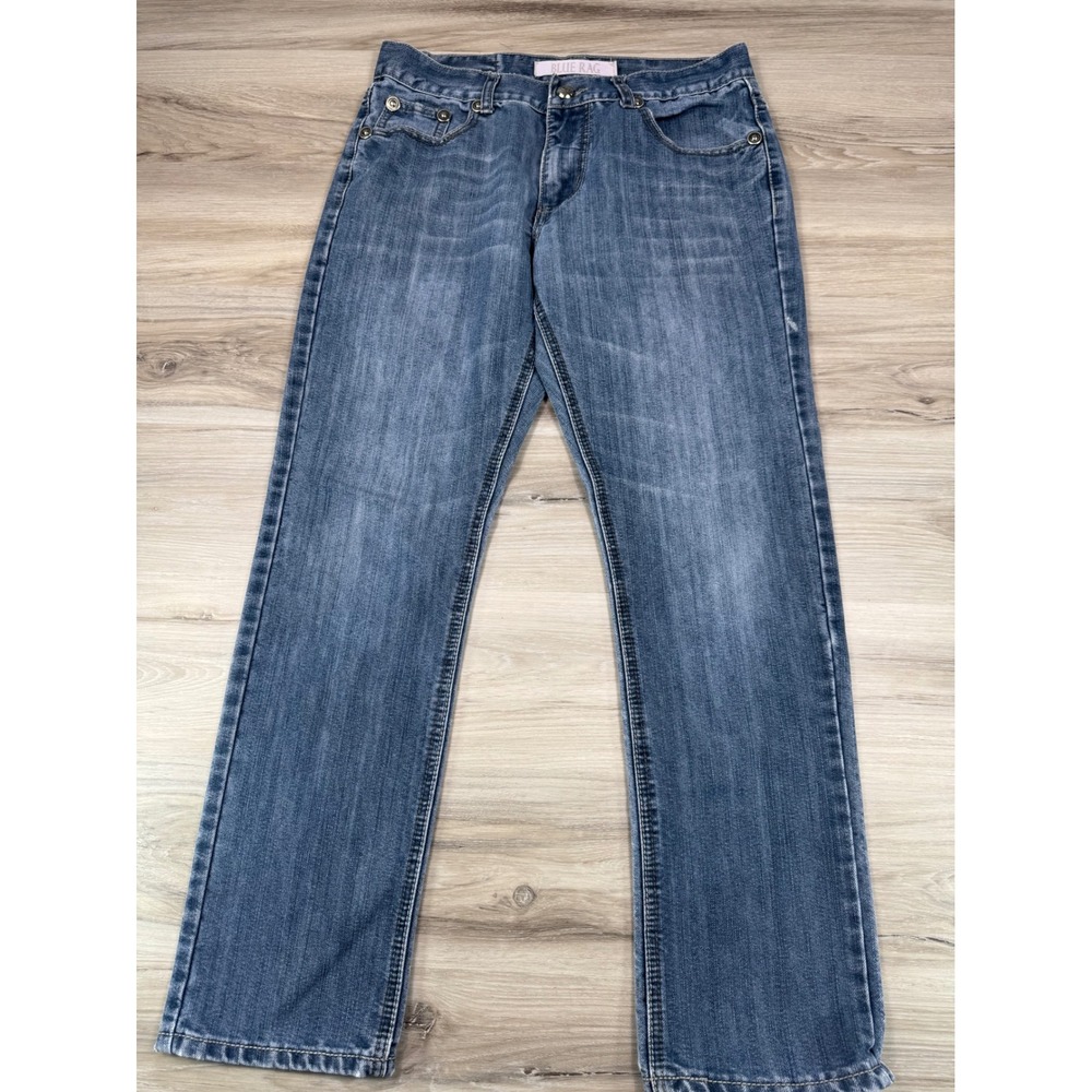 Blue Rag Mens Straight Leg Jeans Medium Wash Denim Size‎ 32x28 Casual Streetwear
